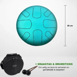 LIDAH® Steel Tongue Drum - A Mineur Constellation Series - Handpan - 28 Cm - Voor Kinderen En Volwassenen - Lotus Yoga Klankschaal -Merkloos Verkoop 1197x1200 20