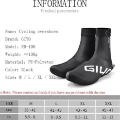 Giyo Overschoenen - Maat 44/45 (XL) - 1 Paar - Mountainbike - Wielrennen - Zwart - Wind En Waterdicht - Waterproof - Regen - Vorst -Merkloos Verkoop 1198x1200 37