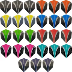 ABC Darts - Dart Flights - Extra Stevig - Tribal Mix - 8 Sets (24 Stuks)