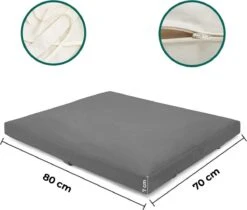ATLANTIS Present Mind (70 X 82 X 6 Cm Grey Yoga Mat Zabuton For Sport Made Of Cotton Filling - 100% Natural Mat Sport Made In EU With Washable Cover. -Merkloos Verkoop 1200x1020 1