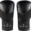 Reeva Bokshandschoenen (vega) Leer - Maat 14 Oz - Zwarte Bokshandschoenen Geschikt Voor Kickboksen En Bokszak Training - Geschikt Voor Gebruik Met Boks Bandage