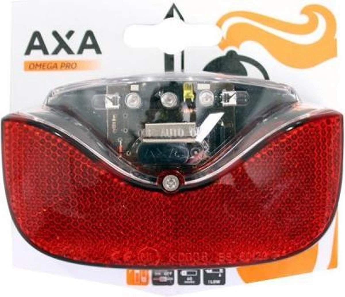 AXA Omega - Fiets Achterlicht - LED Fietsverlichting Op Batterij – Auto On/off Systeem - 50-80 Mm - Rood 4 AXA Omega - Fiets Achterlicht - LED Fietsverlichting Op Batterij – Auto On/off Systeem - 50-80 Mm - Rood - Afbeelding 4