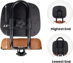 Merkloos Rugleuning Zadel - Fietszadel Met Rugleuning - Oversized - Comfortabel Zacht Zadel - Met PU Kussen -Merkloos Verkoop 1200x1034 4