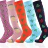 Compressiesokken 3 Paar - Compressiekousen - Sokken - Kousen - GrandSock - Random / Mix - Leuke Print -maat S / M