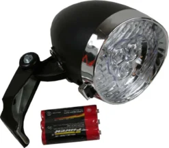 Benson Koplamp Batterij 3x Led - Zwart Fietslamp Lamp Voor Fiets