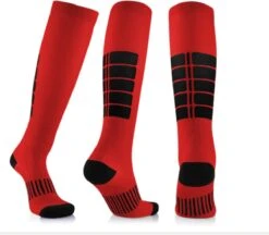 Merkloos Cheetah Sports - Compressie Kousen - Steunkousen - Compressie Sokken - Hardlopen - Rood S/M (maat: 35 T/m 40)