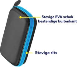 Medies - Premium Darts Case Large Met 6 Darts | Darts Etui | Darts Wallet - EVA Schok Bestendige Buitenkant - Voor 6 Pijlen Met Lanyard - 6 Steel Darts Pijlen 23 Gram Met Pvc Tube Inbegrepen - Blauw -Merkloos Verkoop 1200x1056 5
