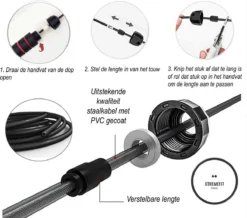 XTREMEFIT® Professioneel Verstelbaar Springtouw - Fitness - Boksen - Sport - Krachttraining - Crossfit - Anti-slip Handvat - Buitensport - Thuis Oefeningen - Fitness - Conditie - Springtouw Volwassenen - Springtouw Kinderen 7 XTREMEFIT® Professioneel Verstelbaar Springtouw - Fitness - Boksen - Sport - Krachttraining - Crossfit - Anti-slip Handvat - Buitensport - Thuis Oefeningen - Fitness - Conditie - Springtouw Volwassenen - Springtouw Kinderen -Merkloos Verkoop 1200x1058 5