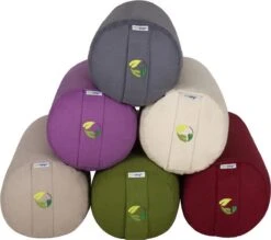 Yoga Bolster Rond - Ecoyogi – 60 X 20 Cm – 3,9 Kg - Groen – Eco Katoen - GOTS Gecertificeerd - Yoga Rol -Merkloos Verkoop 1200x1062 2