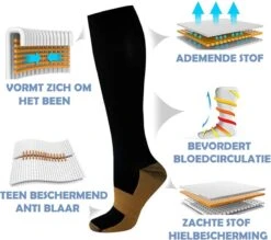 Compressiekousen 3 Paar - Steunkousen Vrouwen En Mannen - Compressie Sokken - Hardloopsokken - Sportsokken - Maat 36-41 S/M -Merkloos Verkoop 1200x1064 1