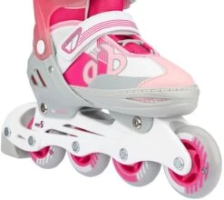 Nijdam Skates Combo Verstelbaar - Bold Berry - Fuchsia/Zilvergrijs/Wit/Roze - Maat 33-36 -Merkloos Verkoop 1200x1070 1