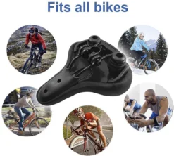 FIEZIO Fietszadel Ergonomisch Dual Shock Memory Foam Zwart Unisex Dames Heren - Extra Comfortabel - Fiets Zadel 9 FIEZIO Fietszadel Ergonomisch Dual Shock Memory Foam Zwart Unisex Dames Heren - Extra Comfortabel - Fiets Zadel -Merkloos Verkoop 1200x1078 5
