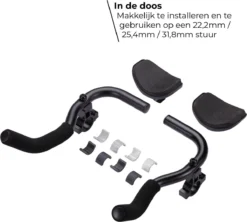 BBB Cycling AeroComfort Ligstuur - Verstelbaar - Aluminium - Opzetstuur Met Armsteun - Zwart - 22.2-31.8mm - BHB-59 -Merkloos Verkoop 1200x1078 6