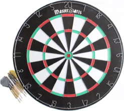 Masterdarts Dartbord Deluxe 45cm Met 6 Pijlen