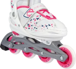Nijdam Inline Skates Verstelbaar - White Wedge - Wit/Fuchsia - 29-32 -Merkloos Verkoop 1200x1082 2