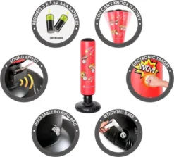 Sportcraft - Electroniche Boksbal Voor Kinderen - 115cm Met Licht + Geluid 31x31cm