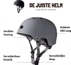 De Juiste Helm - NTA 8776 Helm - Scooterhelm, Fietshelm, E-chopperhelm, Speed-Pedelec Helm - Maat M - Grijs 8 De Juiste Helm - NTA 8776 Helm - Scooterhelm, Fietshelm, E-chopperhelm, Speed-Pedelec Helm - Maat M - Grijs -Merkloos Verkoop 1200x1090 6