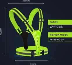 Ferodelli Hardloopvest Met Verlichting - LED Reflectievest - Reflecterend Hardloopvest - Hardloop Verlichting -Merkloos Verkoop 1200x1093 1