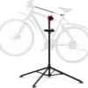 LifeGoods Fiets Montagestandaard - Fietsreparatie Racefiets / MTB - Incl. Stuurhouder - Zwart/Rood