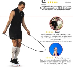 Tested By Athletes - Professioneel Springtouw + E-Book Met Oefeningen - Verstelbaar - Sport Springtouw - Zwart -Merkloos Verkoop 1200x1108 1