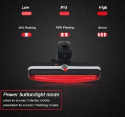 Merkloos LED Fiets Achterlicht USB Oplaadbare - Marktleider 110 Lumen Helderheid - IP65 Waterbestendig - Supersnel Installatie - Horizontaal Of Verticaal - Voor Zadel, Zadelpen Of Helm -Merkloos Verkoop 1200x1117 5