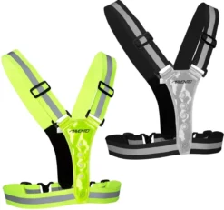 Avento Hardloop Veiligheidsvest Reflecterend Met LEDs - Met Batterij - Geel -Merkloos Verkoop 1200x1121 1