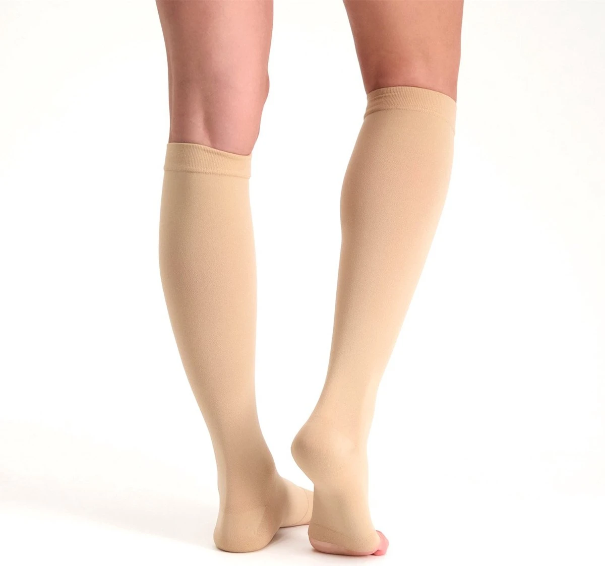 Dunimed Premium Comfort Steunkousen Drukklasse 2 - Open Teen (Per Paar) 5 Dunimed Premium Comfort Steunkousen Drukklasse 2 - Open Teen (Per Paar) - Afbeelding 5