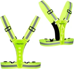 Avento Hardloop Veiligheidsvest Reflecterend Met LEDs - Met Batterij - Geel -Merkloos Verkoop 1200x1126 3