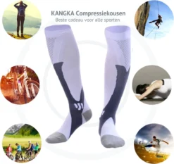 Kangka Compressiekousen - Compressie Sokken Maat 39 Tot 42 (L/XL) - Wit -Merkloos Verkoop 1200x1132 5