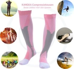 Kangka Compressiekousen 20-30 MmHg - Compressie Sokken Maat L/XL (39-42) - Roze 12 Kangka Compressiekousen 20-30 MmHg - Compressie Sokken Maat L/XL (39-42) - Roze -Merkloos Verkoop 1200x1132 6