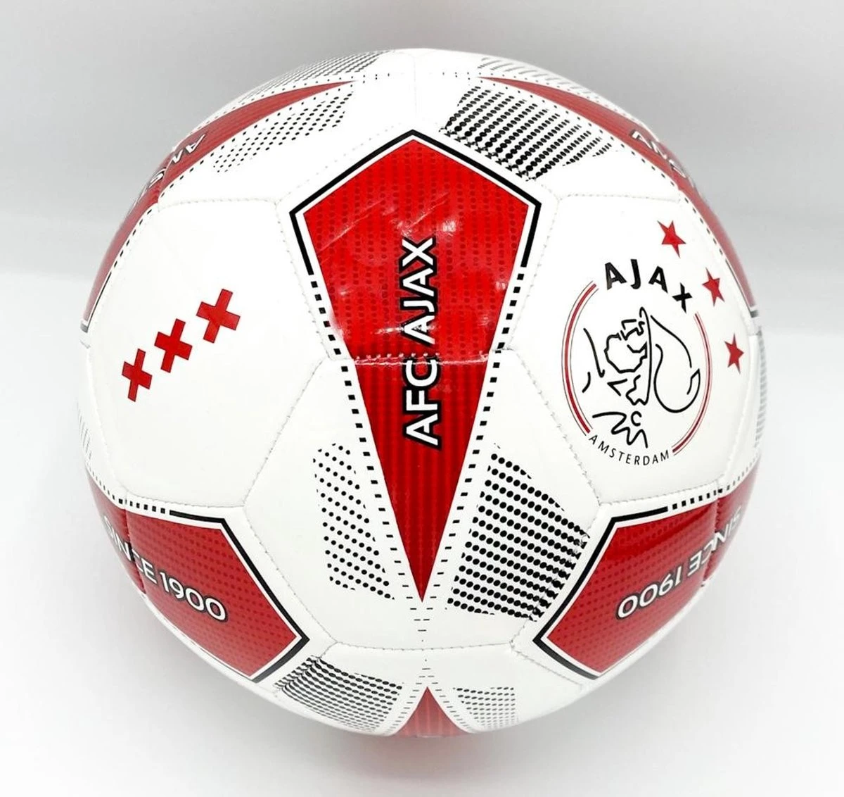 Ajax Voetbal Wit - Rood Stip Since 1900 - Ajax Amsterdam - Eredivisie - Champions Leaqeau - 1 Ajax Voetbal Wit - Rood Stip Since 1900 - Ajax Amsterdam - Eredivisie - Champions Leaqeau -