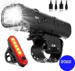 PRO LED 2022 Fietsverlichting Set - Racefiets Verlichting - Voorlicht En Achterlicht - Fietsaccessoires - USB Oplaadbaar - IP65 Waterdicht -Merkloos Verkoop 1200x1138 10