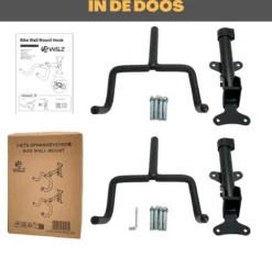 W&Z WallMount Fietsdrager - Ophangbeugel - Muurbeugel Fiets - Fietsbeugel - Opbergbeugel - Ophangsysteem - 2 Stuks -Merkloos Verkoop 1200x1138 12