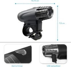 TIGIOO Fietslamp - Fietslampjes Set Koplamp - Fietslamp Voorlicht & Achterlicht USB Oplaadbaar -Merkloos Verkoop 1200x1139 8