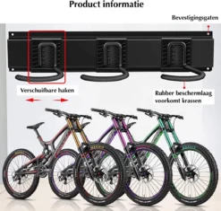 SODEAL Fiets Ophangsysteem - Gereedschapshouder - Fietshaak - Fiets Ophangbeugel - Muurbeugel Fiets - Fietsenrek - Fietsbeugel -Merkloos Verkoop 1200x1142 7