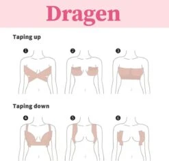 Merkloos Boob Tape - 100% Huidvriendelijk - Plak BH - 5 Meter - Fashion Tape - Borst Tape - Booblifting Effect -Merkloos Verkoop 1200x1143 2