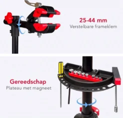 LifeGoods Fiets Montagestandaard - Fietsreparatie Racefiets / MTB - Incl. Stuurhouder - Zwart/Rood -Merkloos Verkoop 1200x1148 8