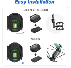 Cycplus C3 Cadanssensor En Snelheidssensor In 1 - Garmin - Wahoo - Zwift - Tacx - Bryton - Cadansmeter - Snelheidsmeter -Merkloos Verkoop 1200x1151 5
