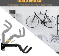 W&Z WallMount Fietsdrager - Ophangbeugel - Muurbeugel Fiets - Fietsbeugel - Opbergbeugel - Ophangsysteem - 2 Stuks -Merkloos Verkoop 1200x1152 12