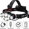 Ultrakrachtige Militaire Hoofdlamp 18000 Lumen - Met 8 LED Koplampen - 800 Meter Bereik - Oplaadbaar - Waterdicht