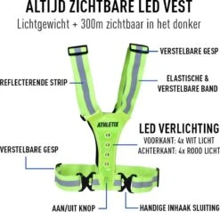 Athletix® - Hardloopvest Met Verlichting - LED - One-Size - Verstelbaar - Unisex - Sportvest - Met Batterijen 11 Athletix® - Hardloopvest Met Verlichting - LED - One-Size - Verstelbaar - Unisex - Sportvest - Met Batterijen -Merkloos Verkoop 1200x1155 1