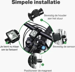 Vivid Green Draadloze Fietscomputer Snelheidsmeter - Mountainbike - Kilometerteller - Fiets Accessoires - Racefiets - Draadloos -Merkloos Verkoop 1200x1156 2