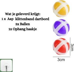Educatief Speelgoed - Peuters - Montessori Speelgoed - Montessori - Kinderen - Dartbord Kinderen - Klittenband - Dartbord Met Ballen - 2 Jaar - 3 Jaar - 4 Jaar - 5 Jaar - 6 Jaar - 7 Jaar -Merkloos Verkoop 1200x1156 8