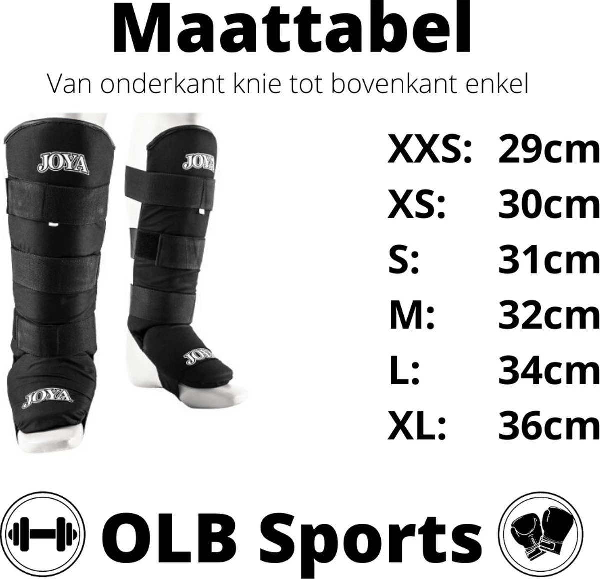 Joya Fightgear - "Velcro" Scheenbeschermers - Zwart - M 12 Joya Fightgear - "Velcro" Scheenbeschermers - Zwart - M - Afbeelding 12