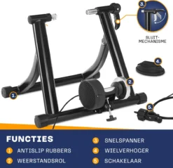 Healthfox Fietstrainer Met 6 Weerstandsniveaus – Opvouwbaar En Stil – Wielmaat 26-28 Inch – Universeel – Rollenbank Fiets -Merkloos Verkoop 1200x1160 8
