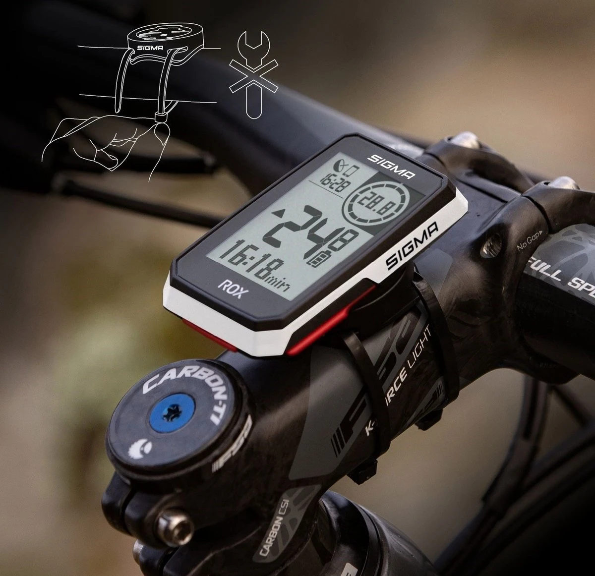SIGMA SPORT GPS Fietscomputer Sigma ROX 2.0 GPS Met Standaard Stuurhouder - Wit 8 SIGMA SPORT GPS Fietscomputer Sigma ROX 2.0 GPS Met Standaard Stuurhouder - Wit - Afbeelding 8