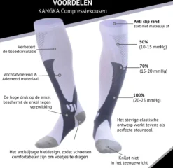 Kangka Compressiekousen - Compressie Sokken Maat 39 Tot 42 (L/XL) - Wit -Merkloos Verkoop 1200x1164 4