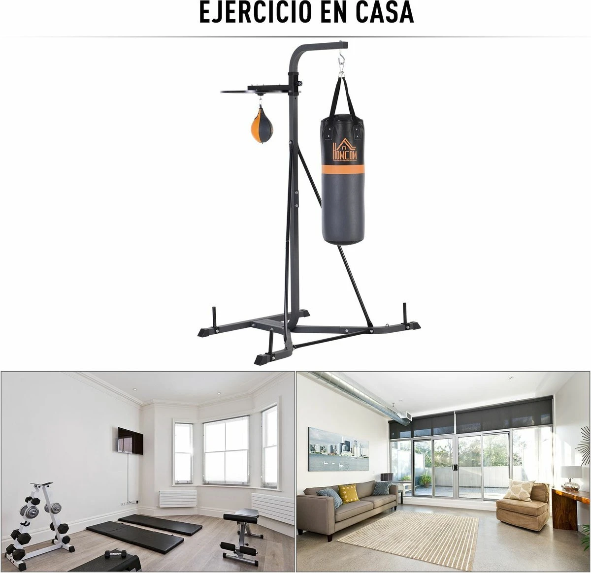 HOMCOM Bokszakhouder Met Een Draagvermogen Van 100 Kg Bokszakstandaard Met Boksbal Bokszak A91-073 9 HOMCOM Bokszakhouder Met Een Draagvermogen Van 100 Kg Bokszakstandaard Met Boksbal Bokszak A91-073 - Afbeelding 9