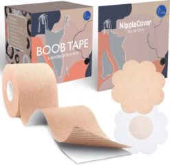 Le Civa® Boob Tape Met 10 Nipple Covers - Tepelcovers - Tepelplakkers - Fashion BH Dress Borst - Boobtape