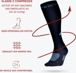 STOX Energy Socks - Reissokken Voor Vrouwen - Premium Compressiesokken - Travel Socks - Anti DVT - Reizigerstrombose - Voorkomt Opgezwollen En Vermoeide Benen -Merkloos Verkoop 1200x1166 3
